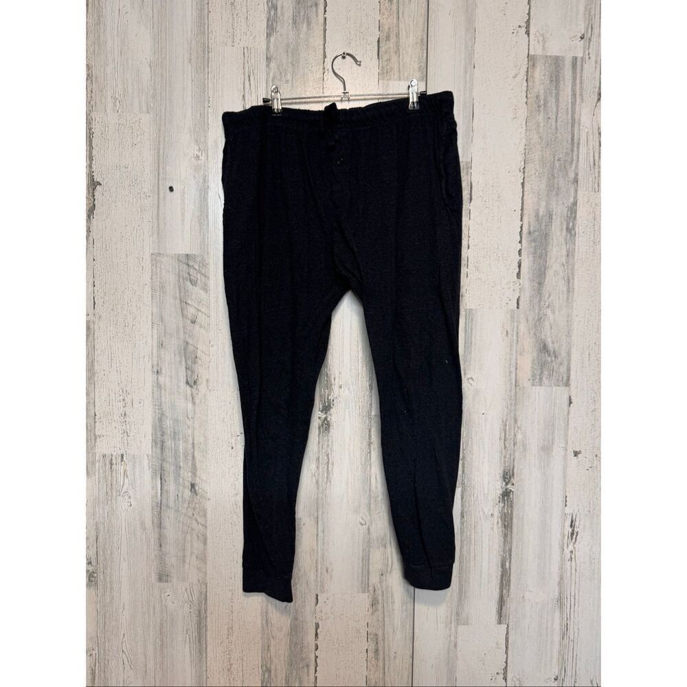 Black Jogger Sweatpants Men’s XL Elastic Waist Casual Lounge Pants